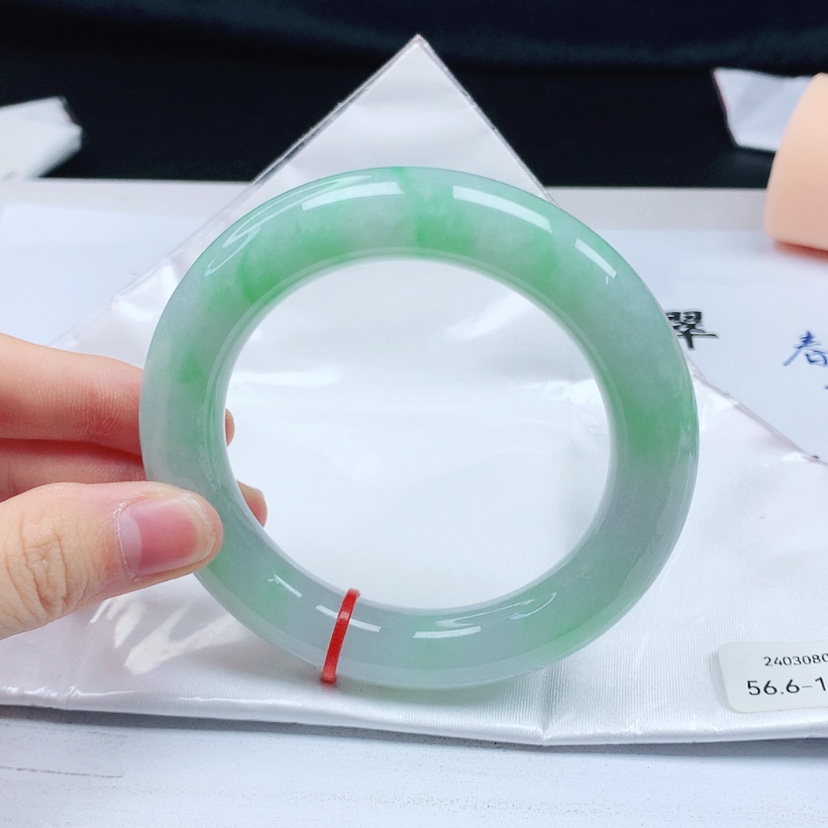 【闪购商品】翡翠手镯（圆镯）未镶嵌天然缅甸a货手镯56+