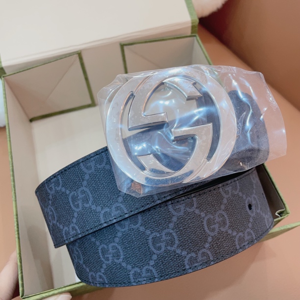 全新未使用 GUCCI/古驰 古驰腰带银扣 100码/GW