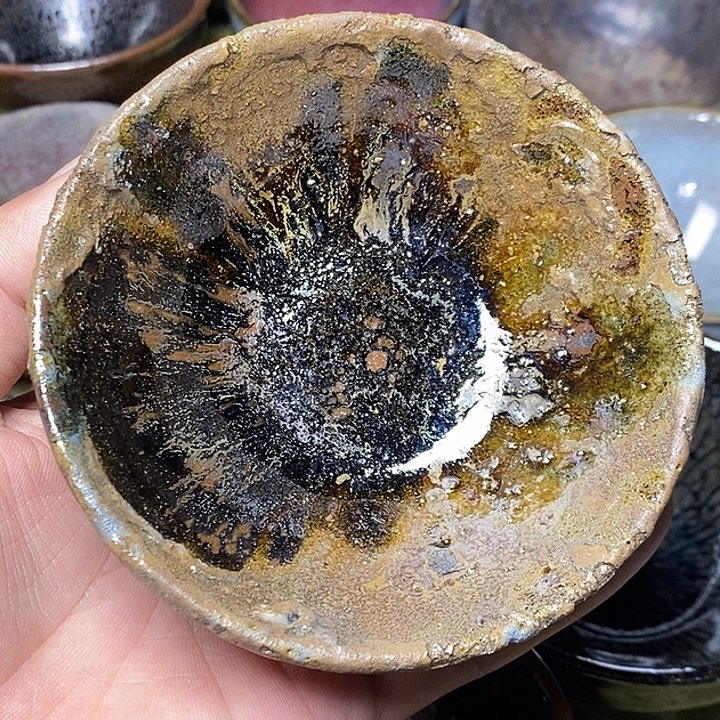 茶盏10粘足健健康康快快乐乐咯