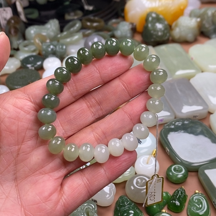 和田玉未镶嵌手链