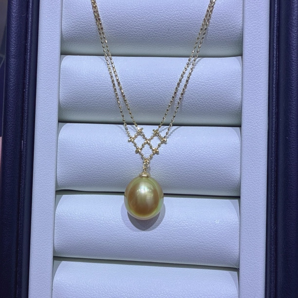 孤品||海水南洋金珠*项链*18k金