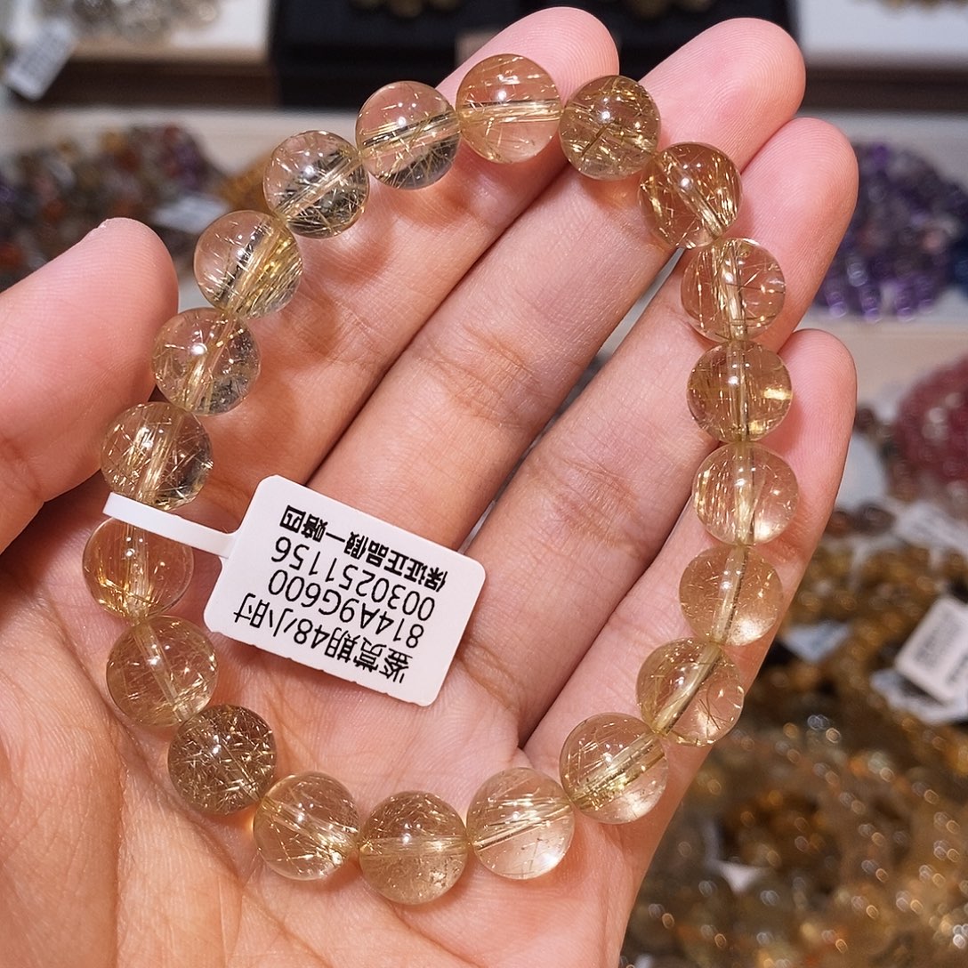 未镶嵌手链发晶高透发晶9.8mm