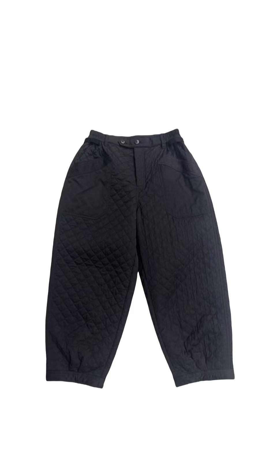 女款；15530菱形格休闲棉裤