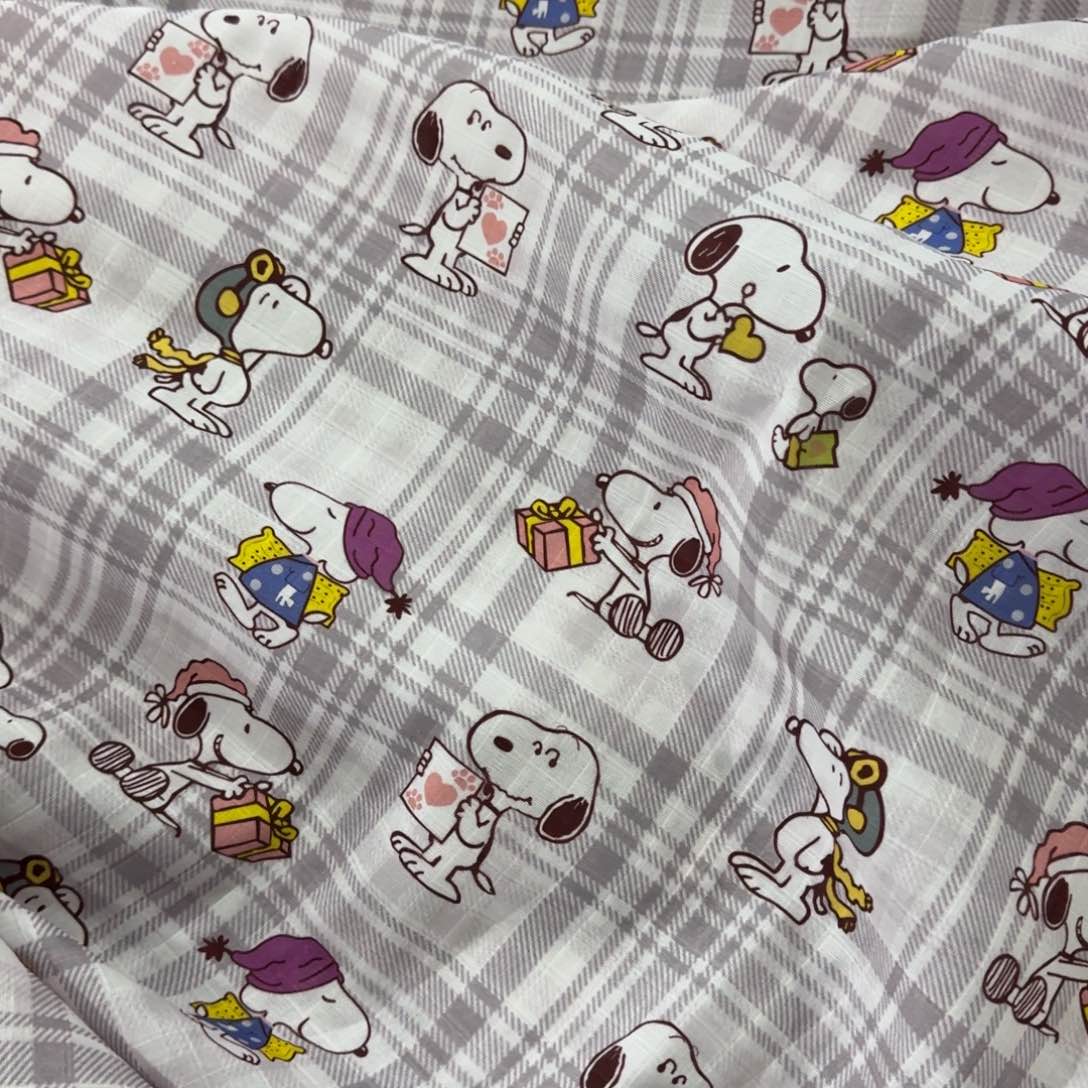 棉修****z3米价纯棉格纹双层纱X1.67米宽E