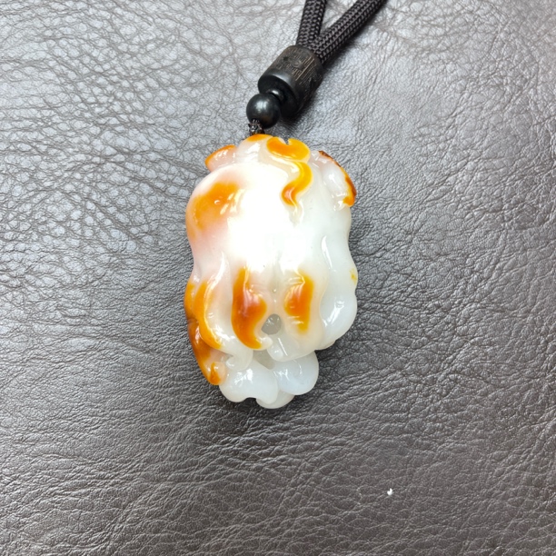 石包沁色人生如意手把把玩件D2