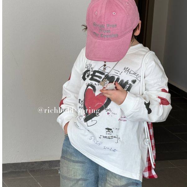 NO退NO换【爱心发射】2024春涂鸦卫衣黑白两色