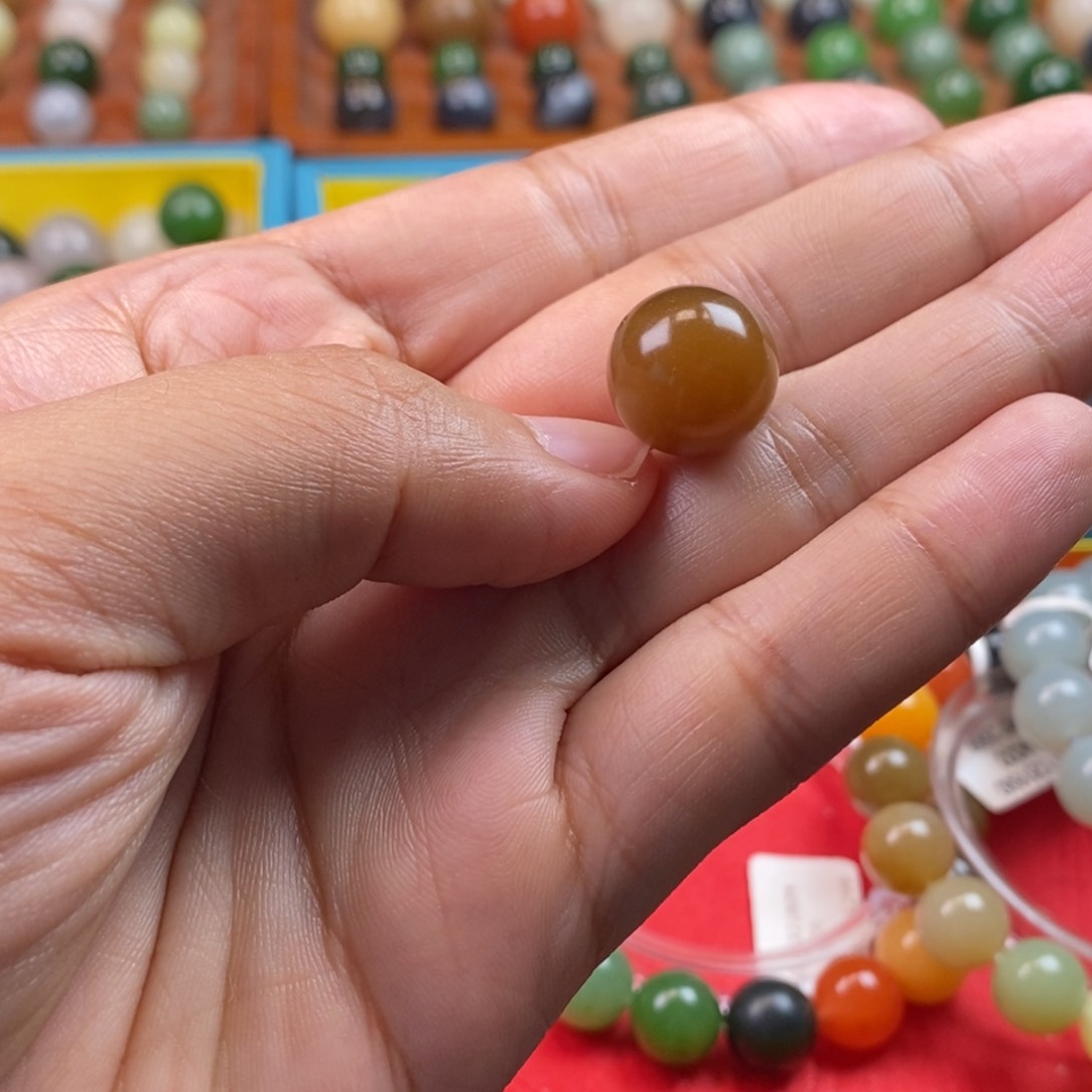 和田玉未镶嵌珠宝奇石卡14红糖y