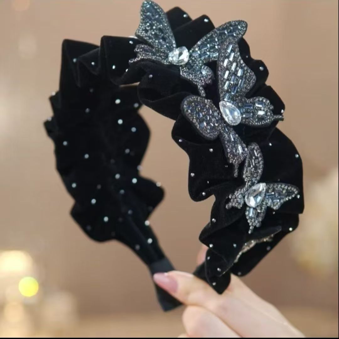 【老师同款】发箍宽边小众蝴蝶星空显气质