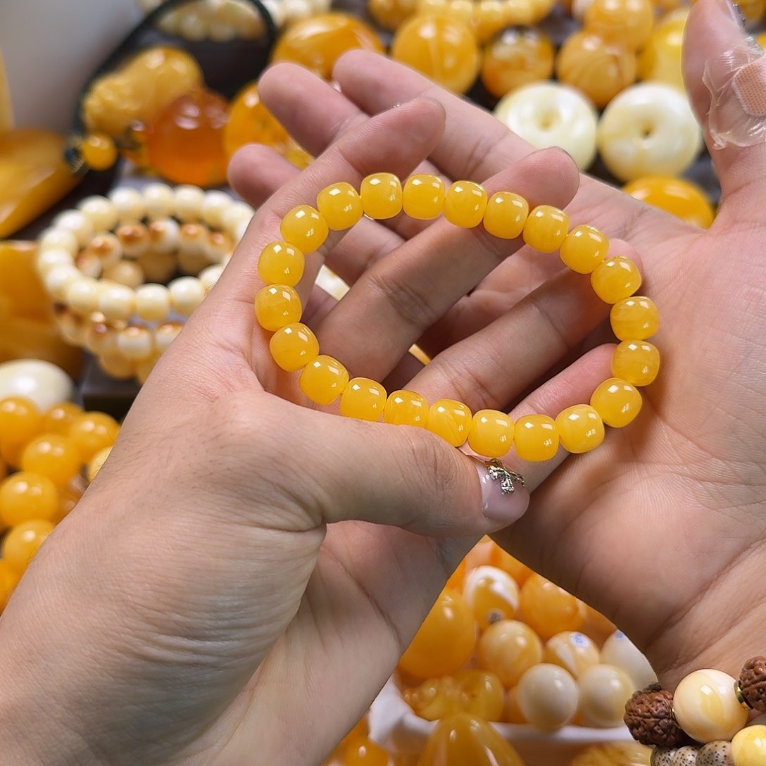 蜜蜡珠宝奇石未镶嵌同料老型10mm