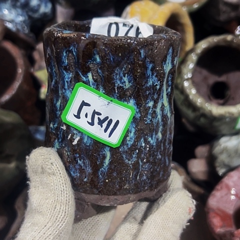 红陶粗陶花盆手工