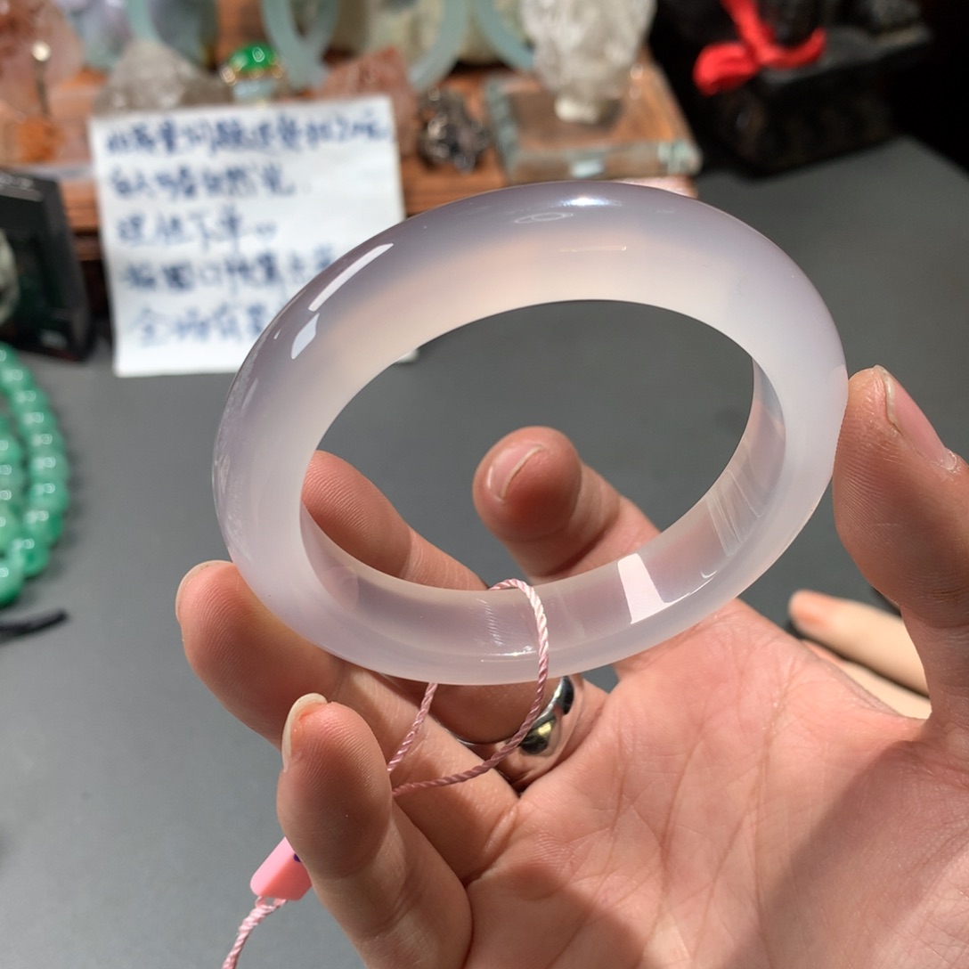 玛瑙/玉髓手镯未镶嵌55圈口