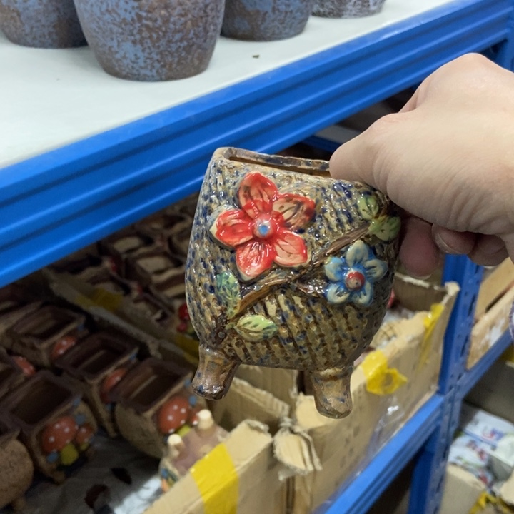 陶瓷花盆单场满9.9发7*9.5