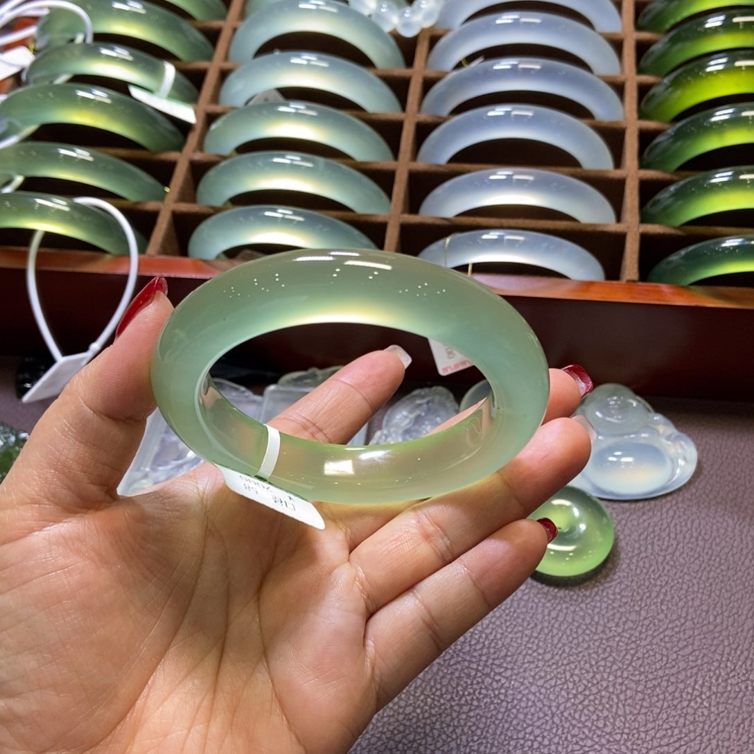 蛇纹石玉手镯58未镶嵌