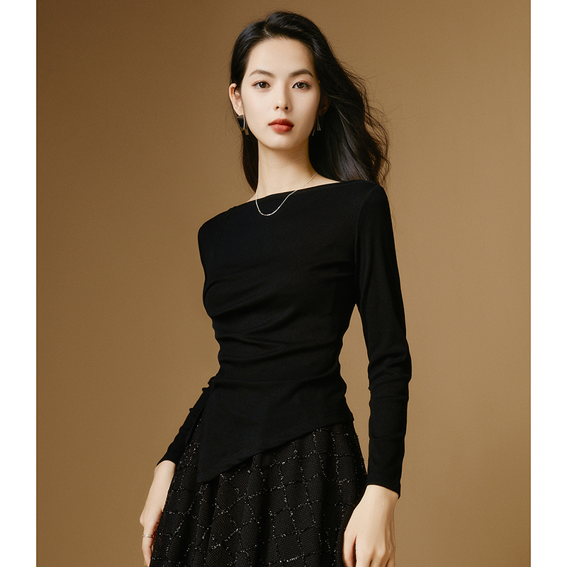 晚白【粉丝专享】开叉T恤女 24071249