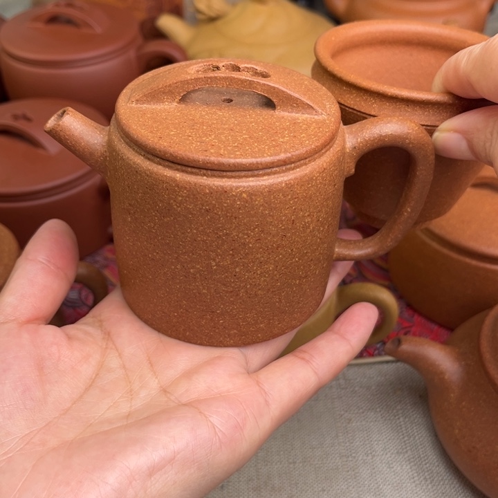 紫砂茶壶原矿黄降坡20目高汉瓦精工半手180cc