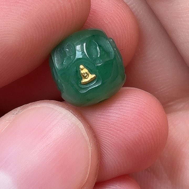 石英质玉未镶嵌配饰无相佛20mm