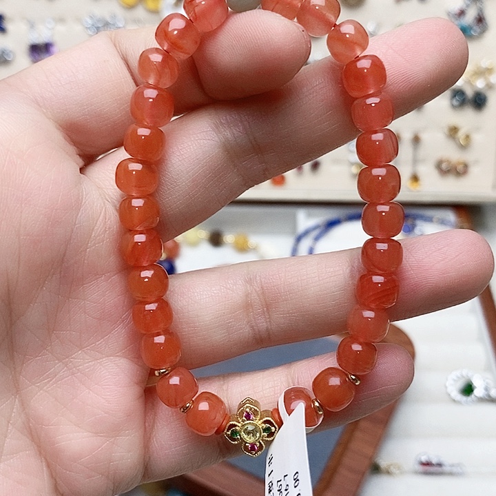 南红玛瑙颈饰未镶嵌手链