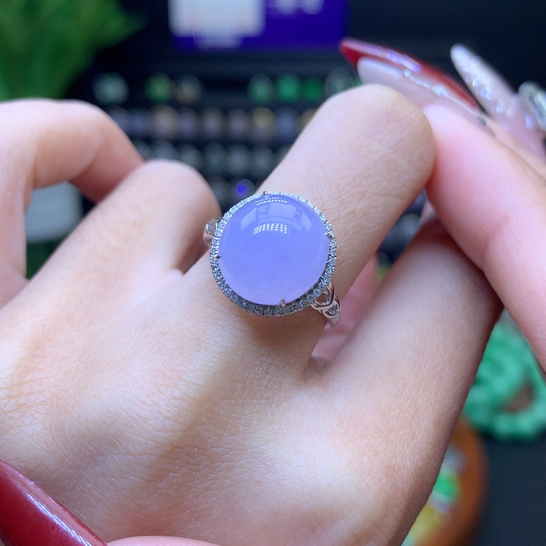 翡翠颈饰18K金镶嵌天然