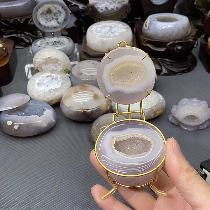 紫晶未镶嵌摆件聚宝盆