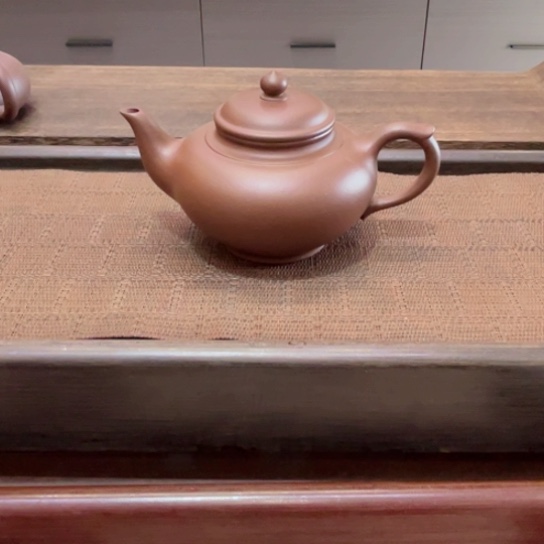 紫砂茶壶黄龙山大水潭老紫泥半手工瑕