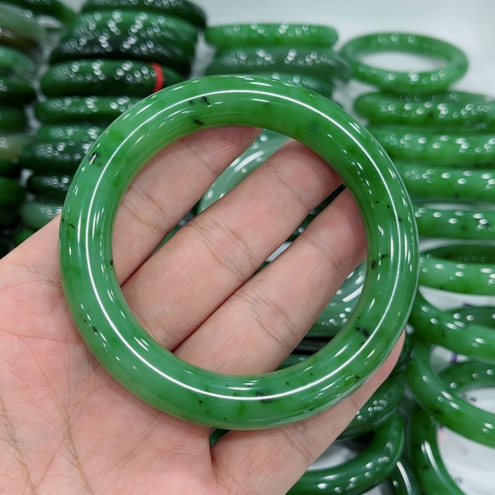 和田玉手镯未镶嵌可***忆59～0