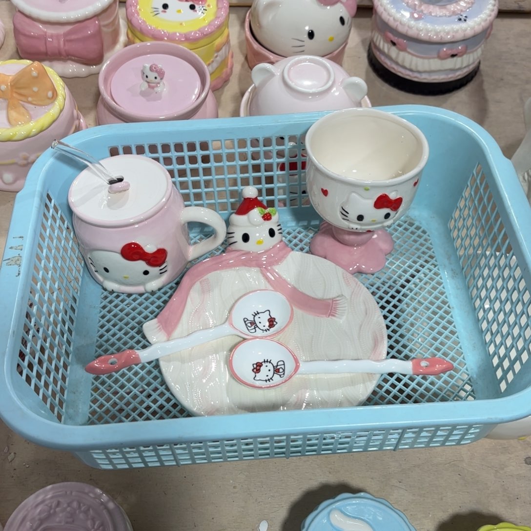 瓷片陶瓷摆件欢迎光临