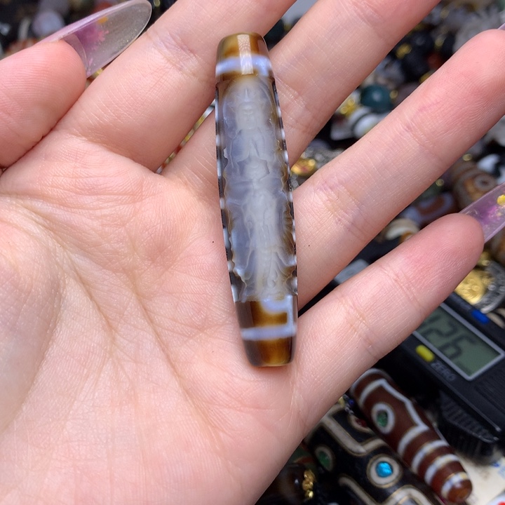 玛瑙/玉髓未镶嵌发一条