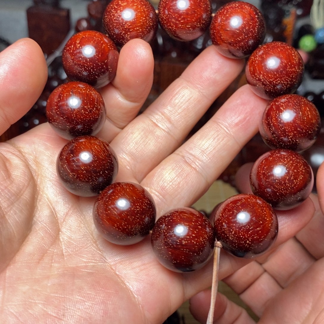 小叶紫檀手串/手链红*