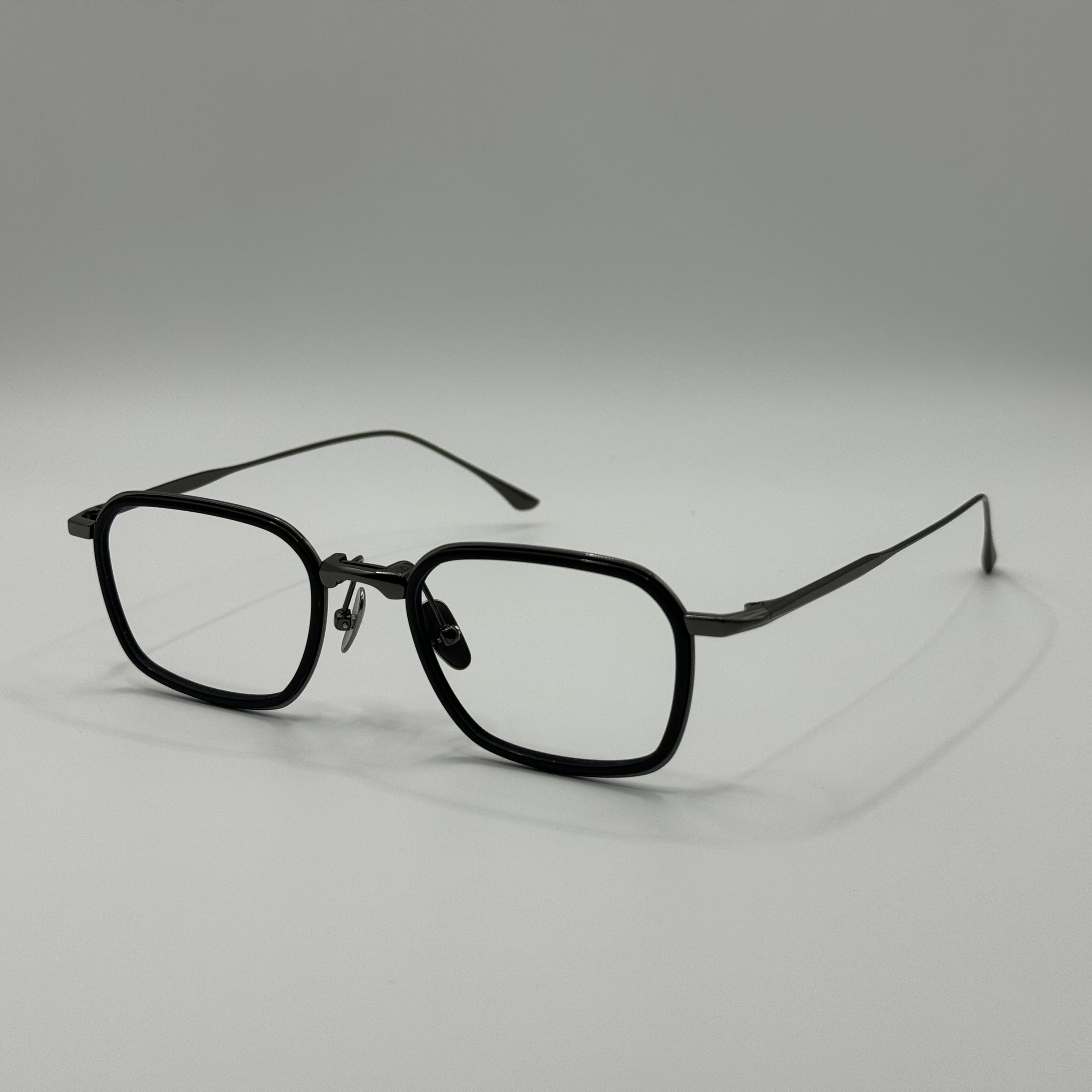 亚洲教父款高端纯钛超轻高品质眼镜框近视眼镜框时尚简约方框