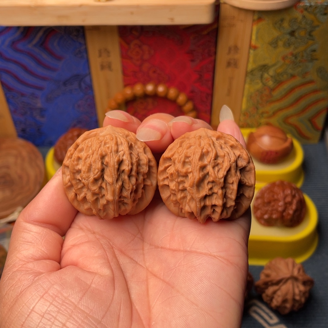 把件文玩核桃37+红豆