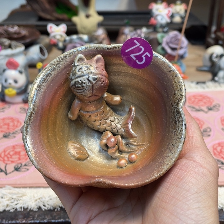 A***嘟熊猫柴烧人鱼猫杯