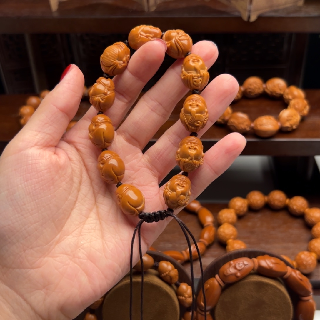 橄榄核手串/手链财神1.4