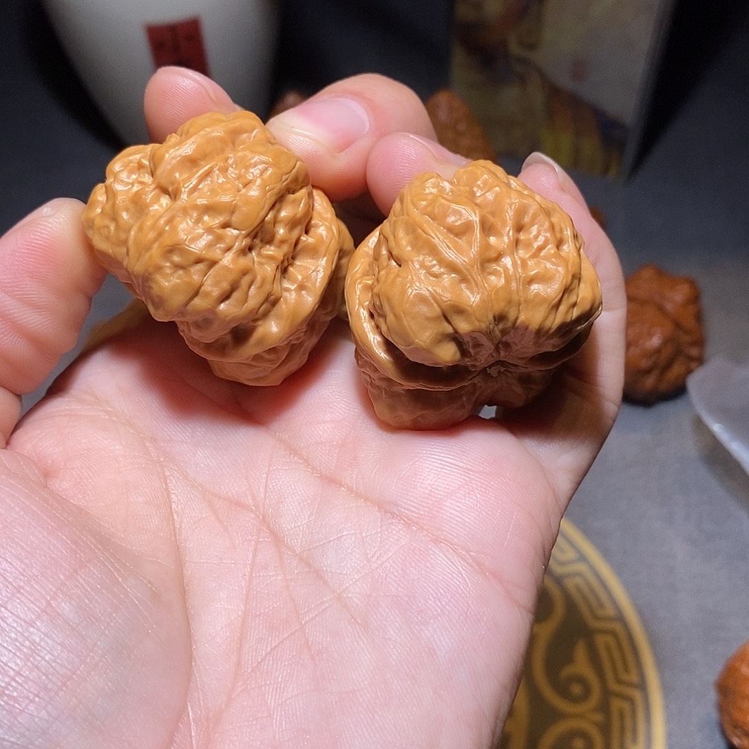 把件文玩核桃全品无修37尺怀柔蛤蟆头