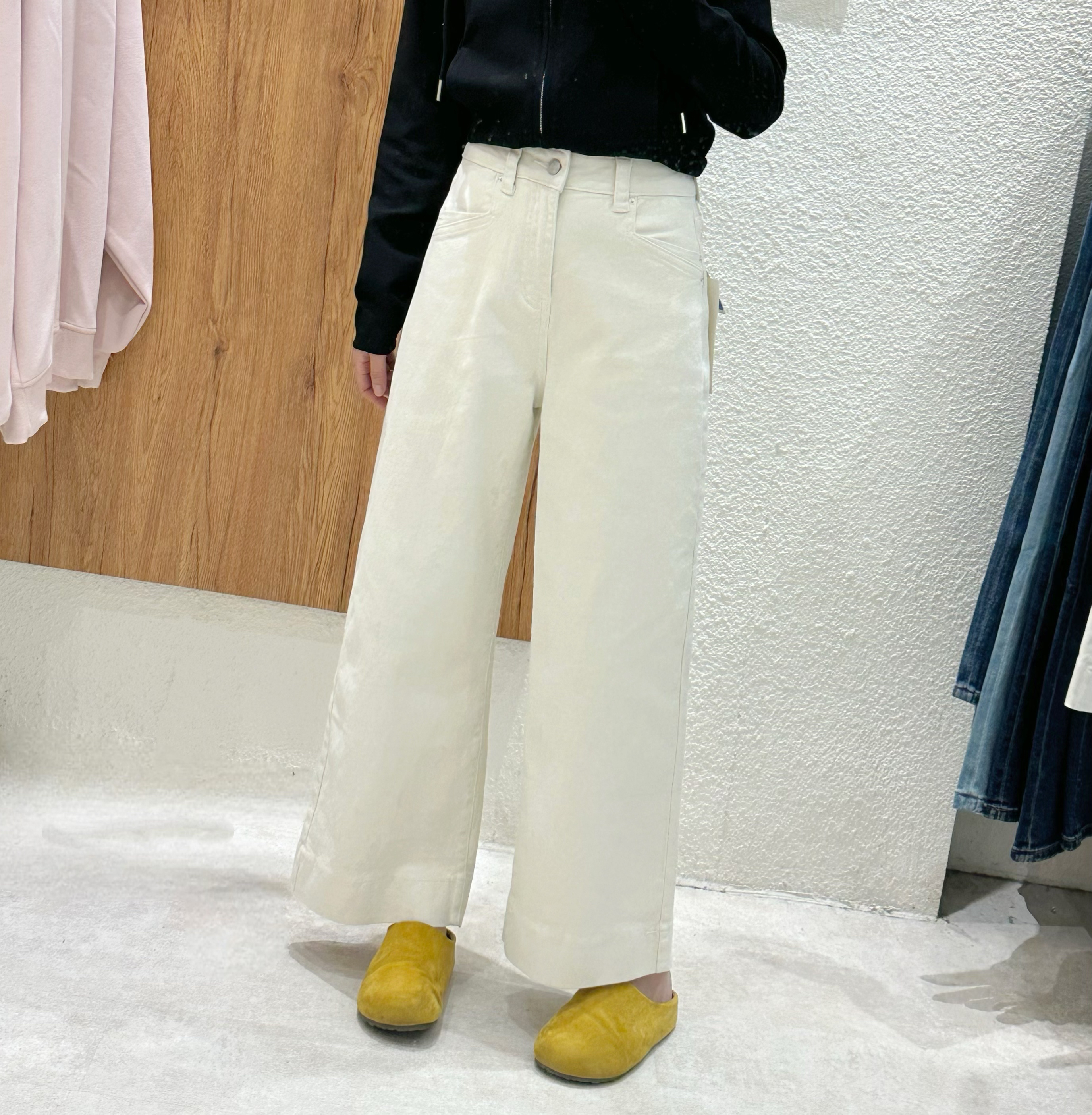 2025秋季新款韩版高腰显瘦百搭九分阔腿裤女显瘦休闲直筒牛仔裤潮