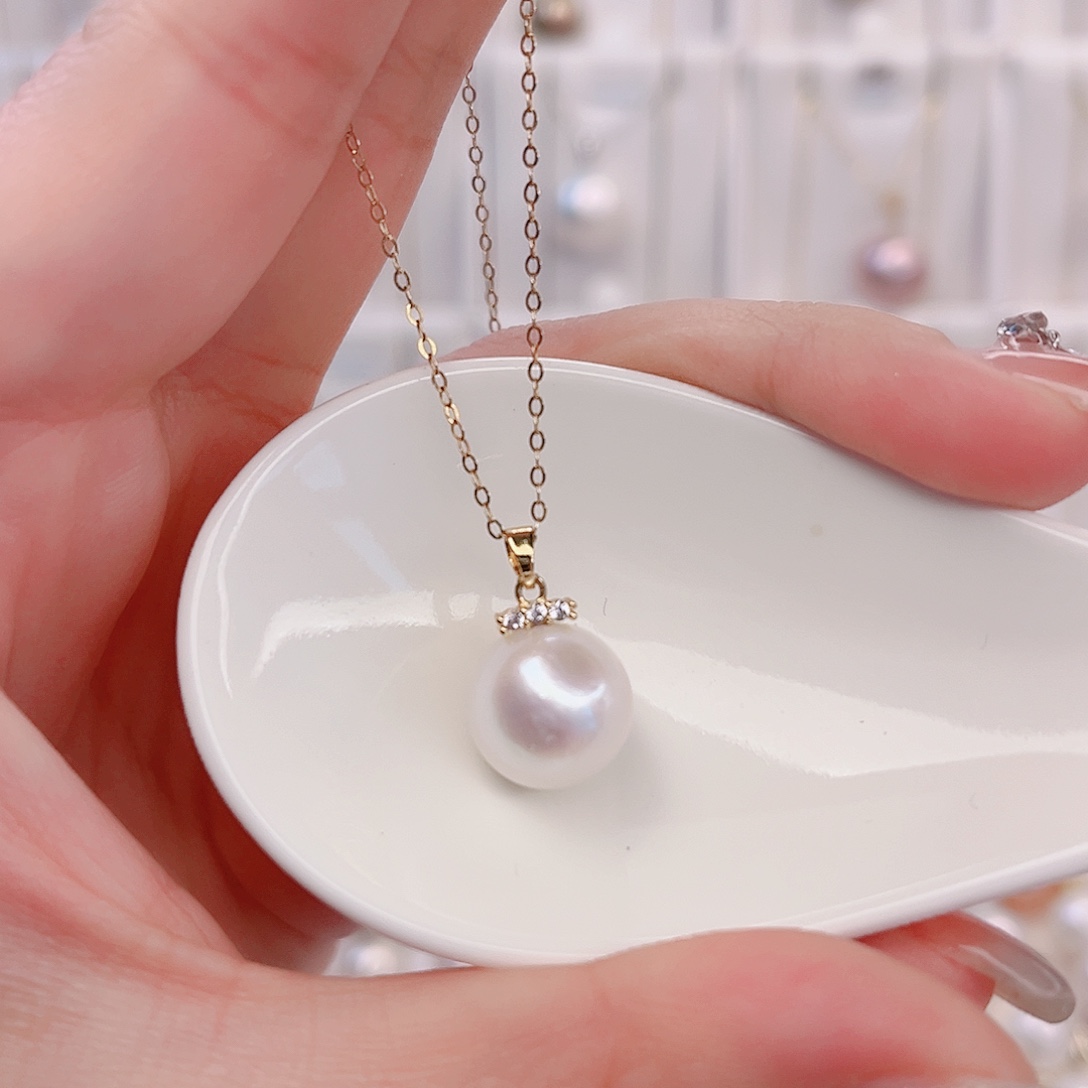 未镶嵌淡水珍珠吊坠(赠链)