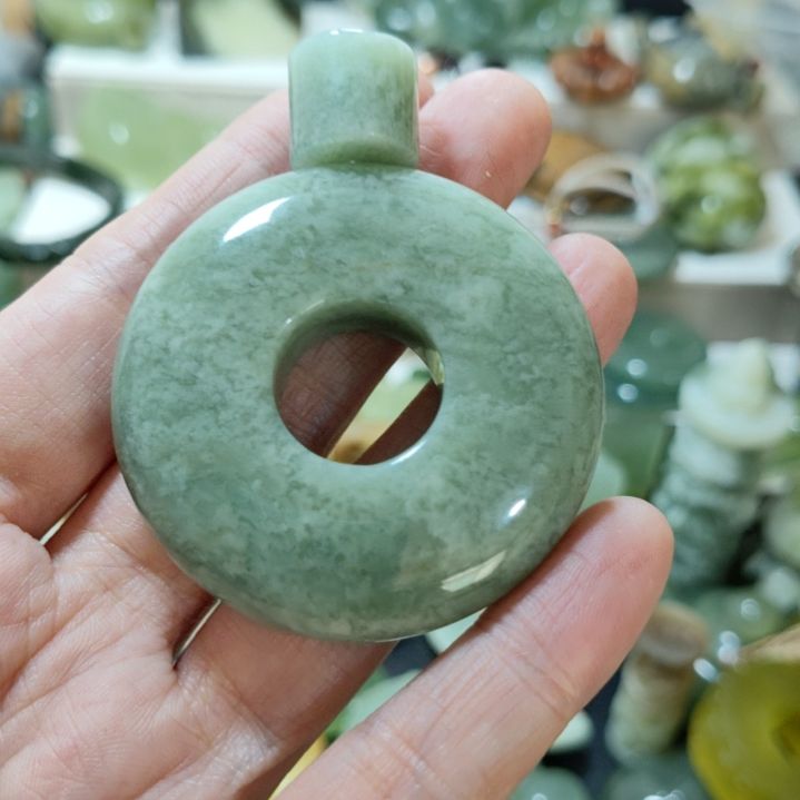 岫玉平安扣未镶嵌