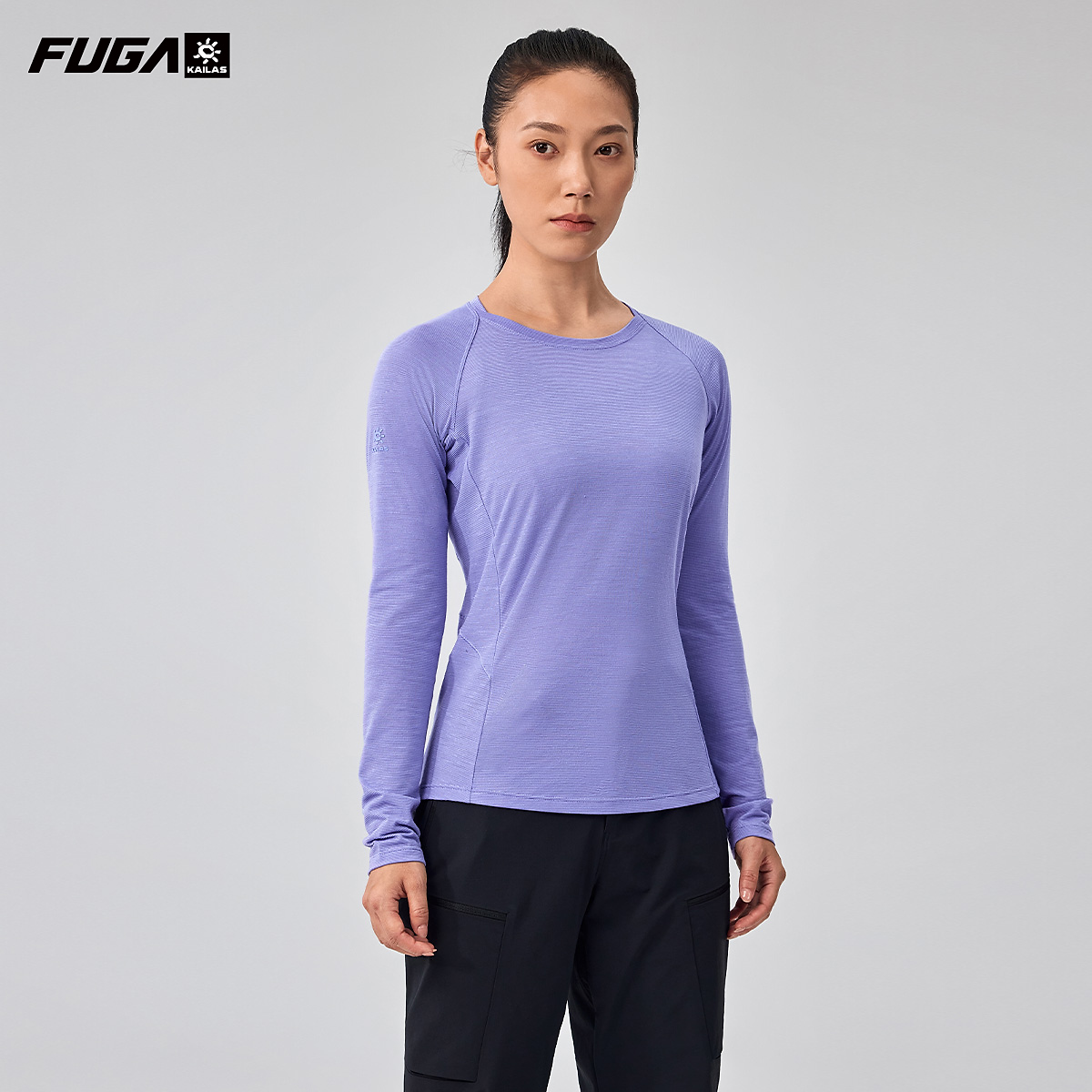 Kailas/凯乐石户外运动女羊毛圆领功能长袖T恤 KG2442242