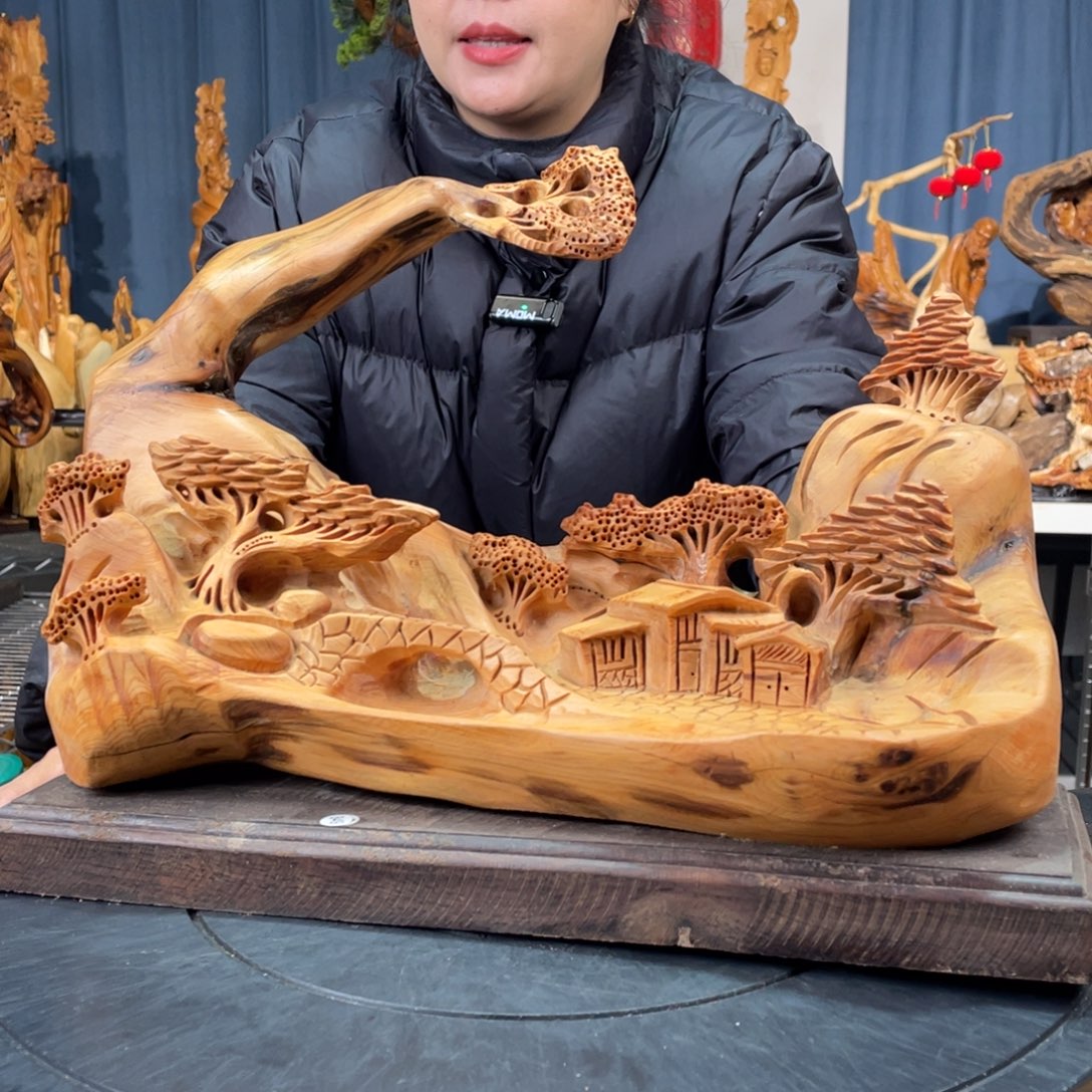 柏木（崖柏）山水倒流香送两盒香