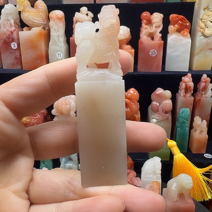 寿山石印石寿山石手工雕刻