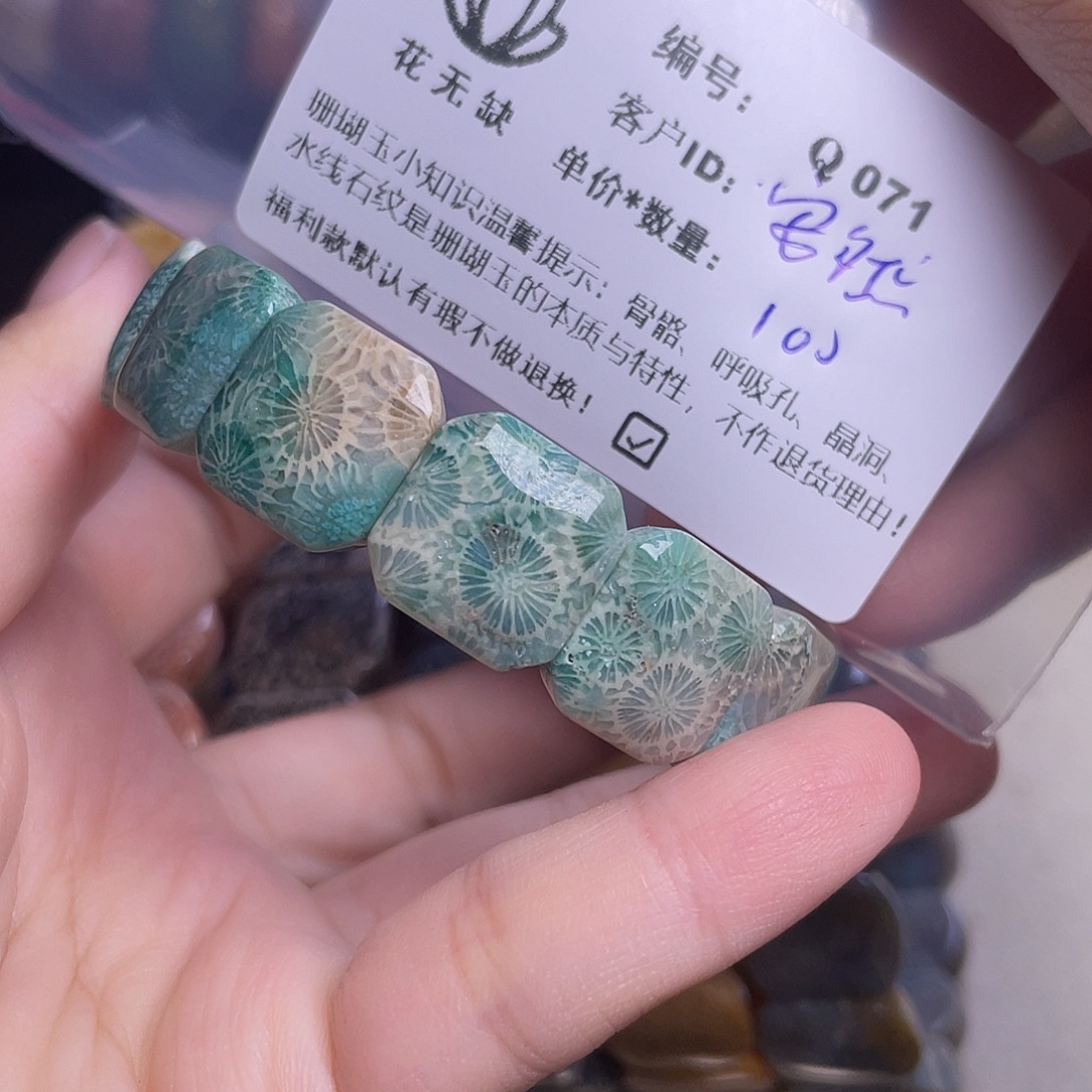 安***然硅化玉未镶嵌手镯