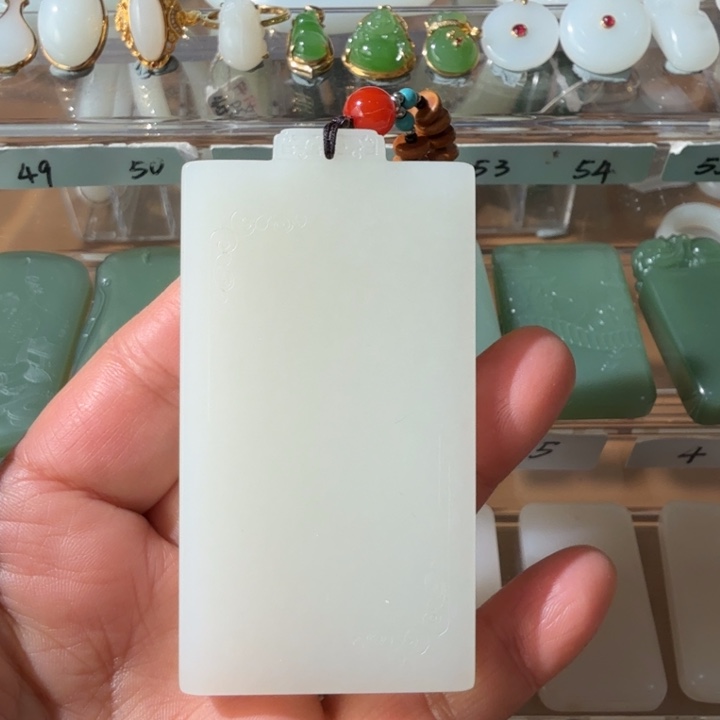 和田玉颈饰未镶嵌俄料平安