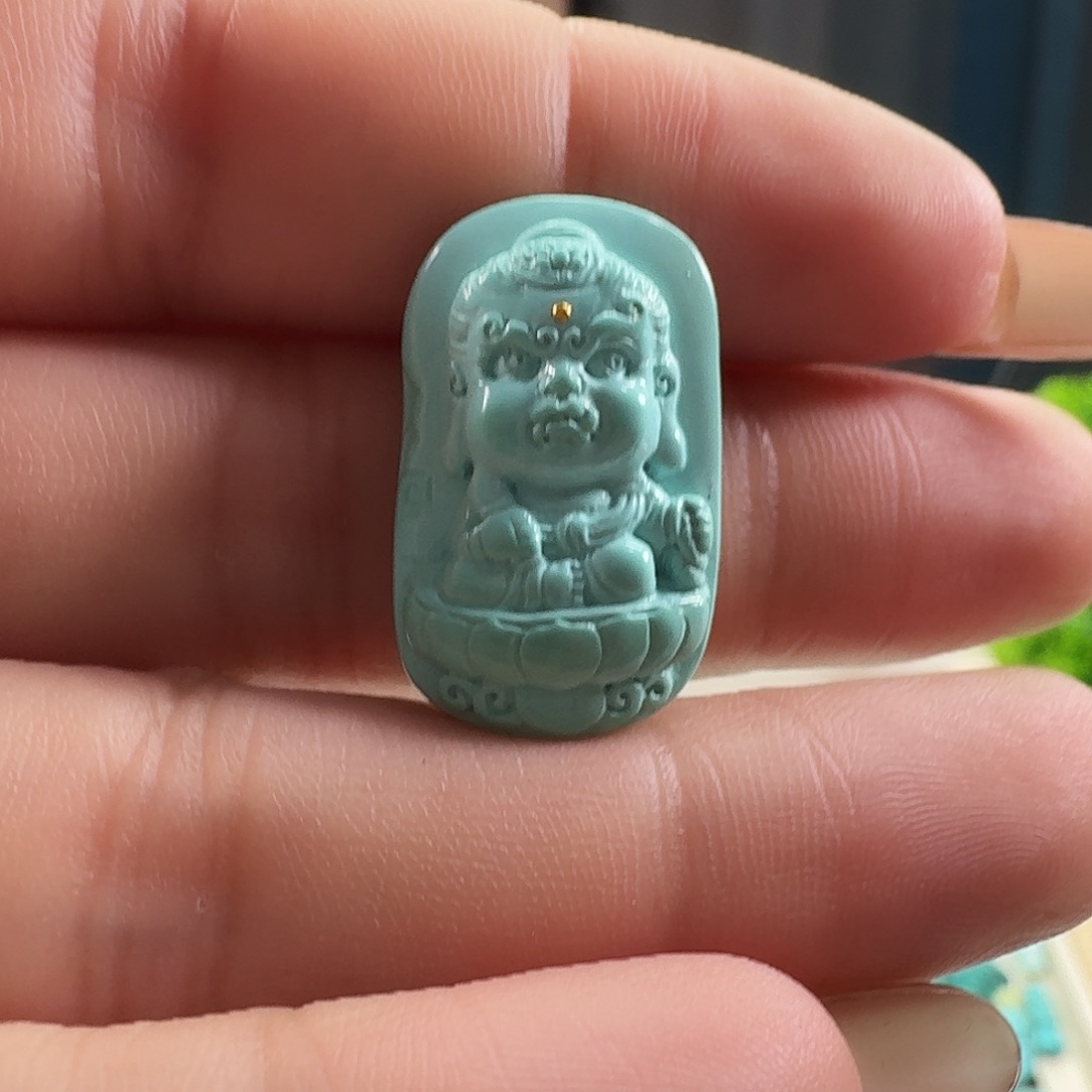 绿松石未镶嵌颈饰