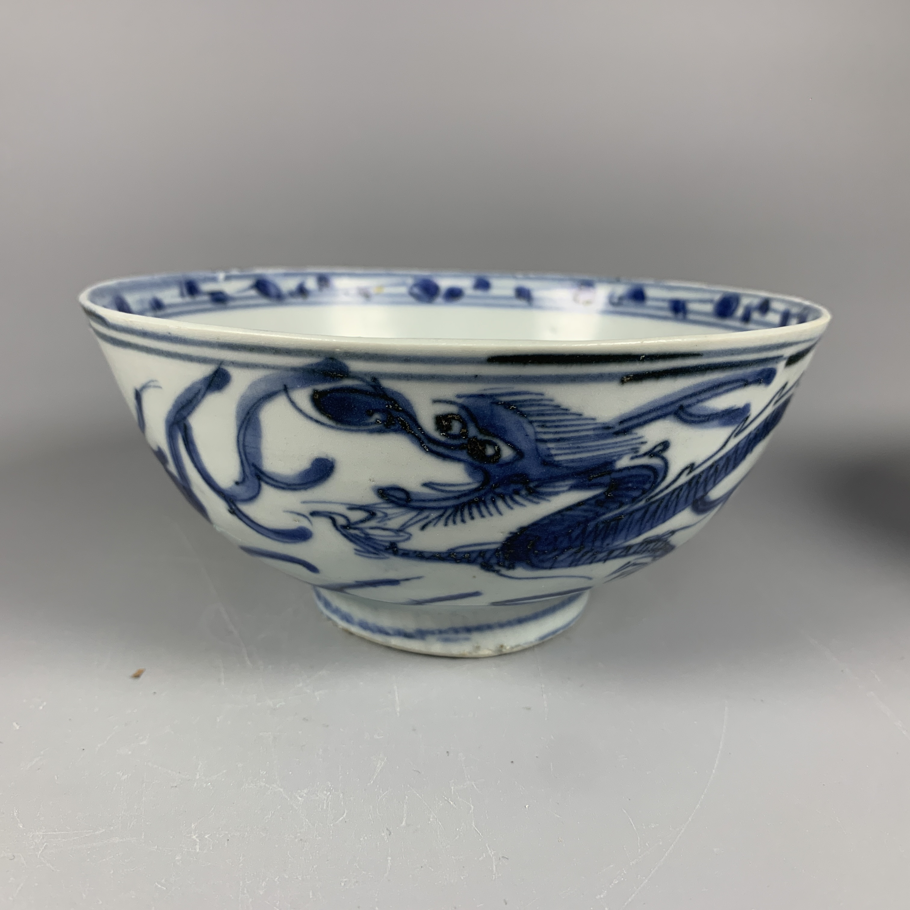 022051509 明晚期 青花龙纹碗/XG/云南省文物总店