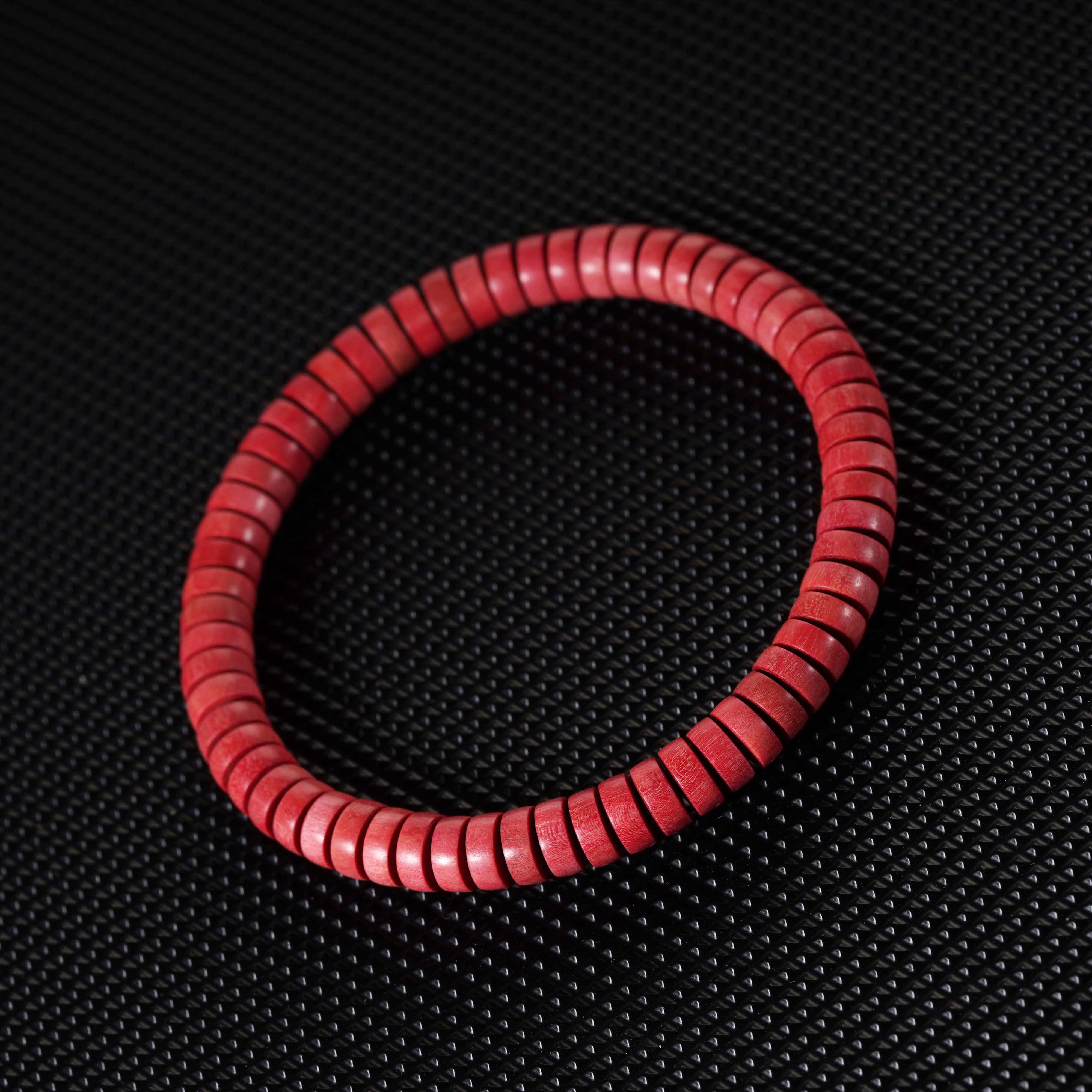 【森度SinDo】粉象木药片3*7mm单圈手串