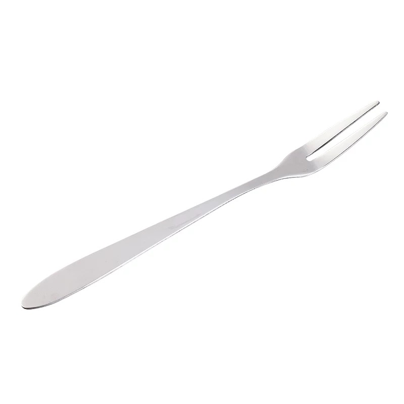 (到手12只)2盒*6只高品质不锈钢水果叉子可