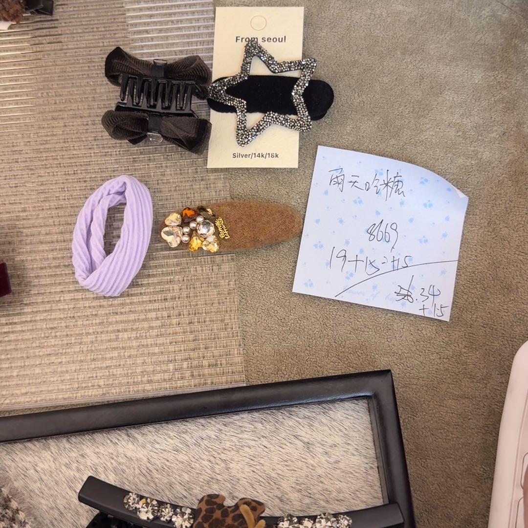 皮质铁合金发夹发夹