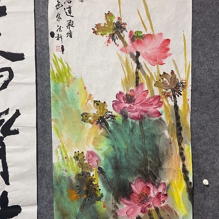 国画黄德新泼墨画鸟一幅3.8尺