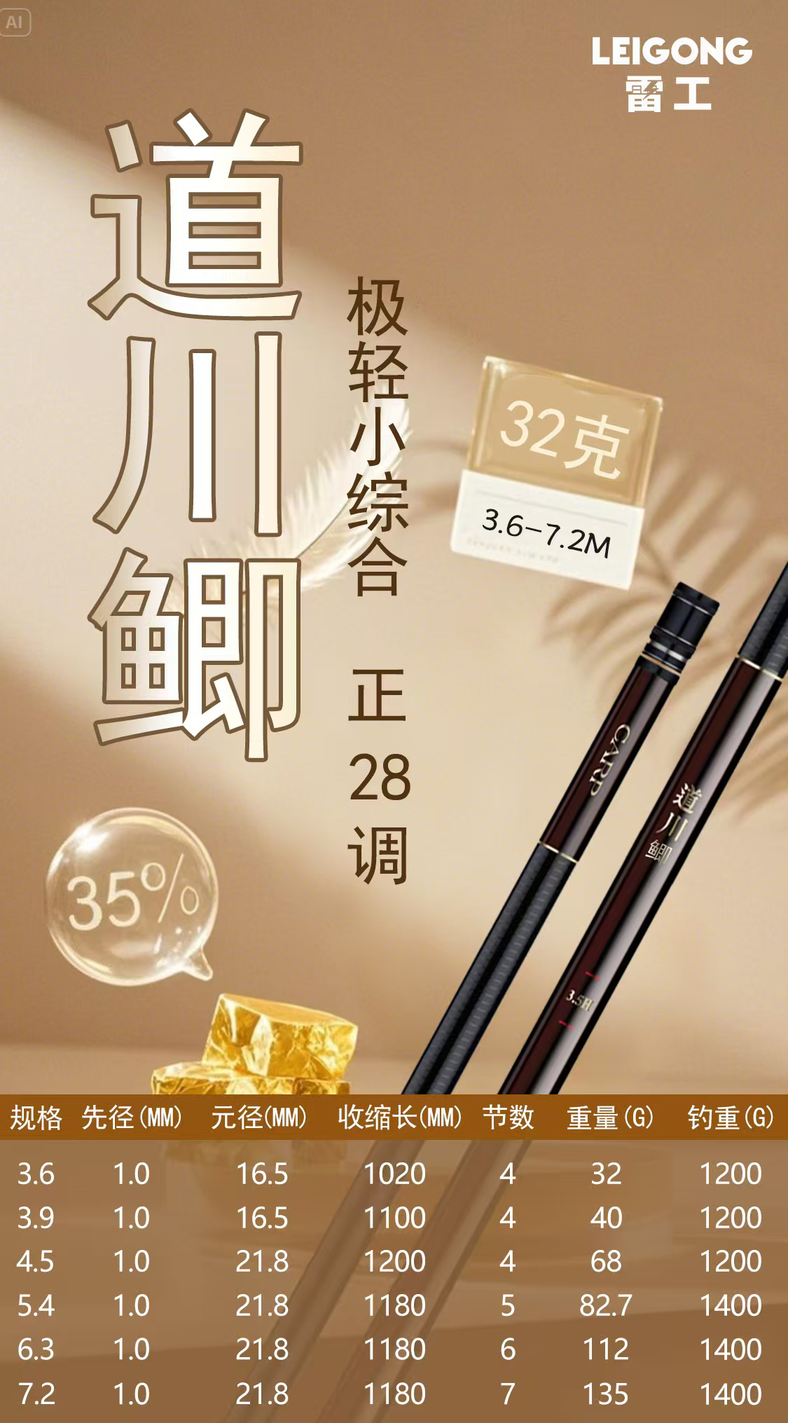 道川鲫极轻小综合