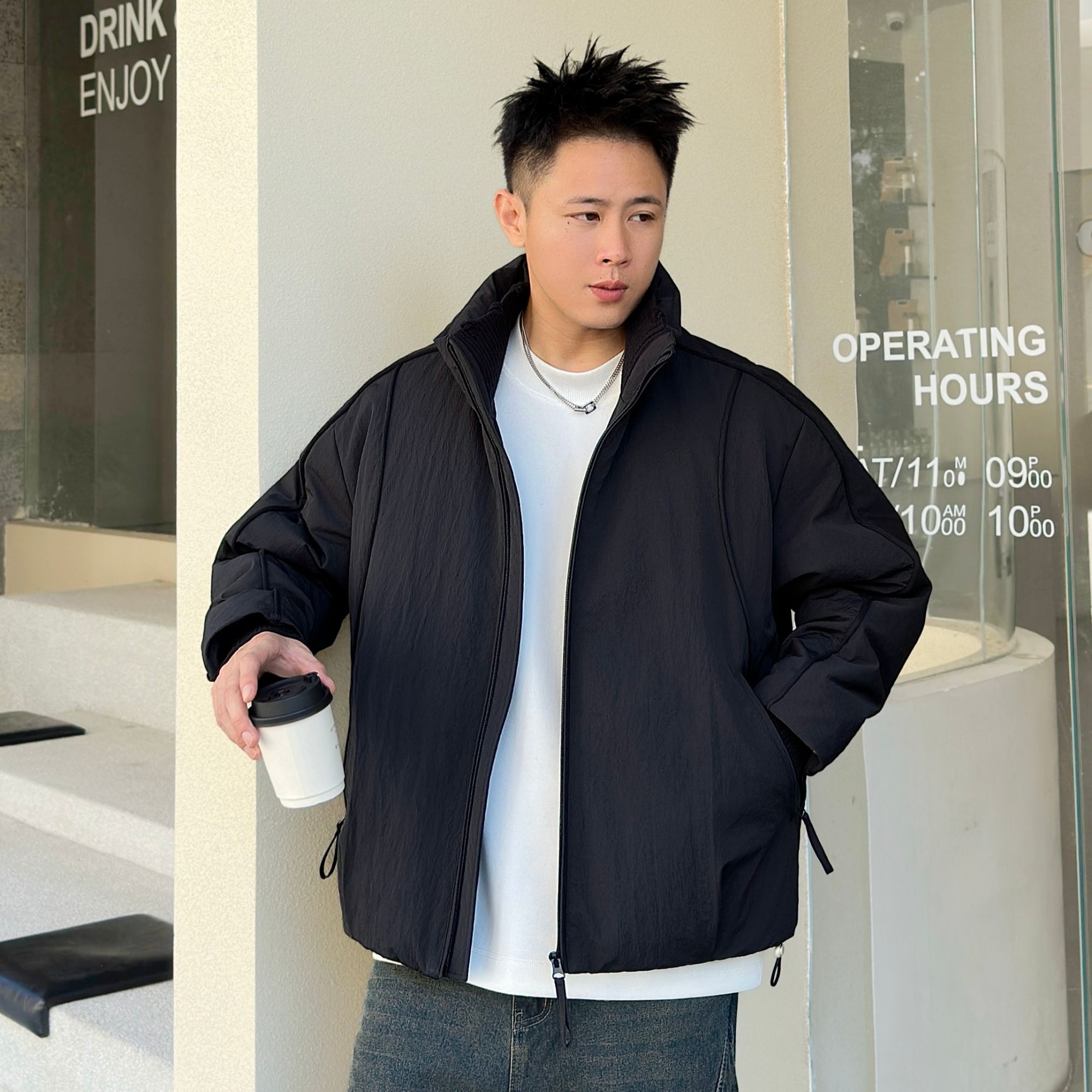 新国标90绒立领羽绒服羽绒外套2560休闲百搭冬季