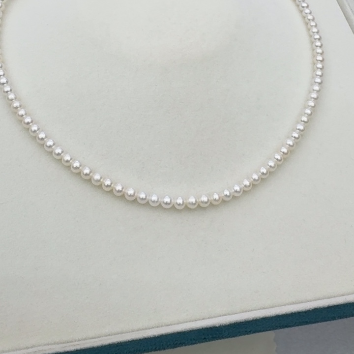 淡水珍珠银S925镶嵌颈饰275